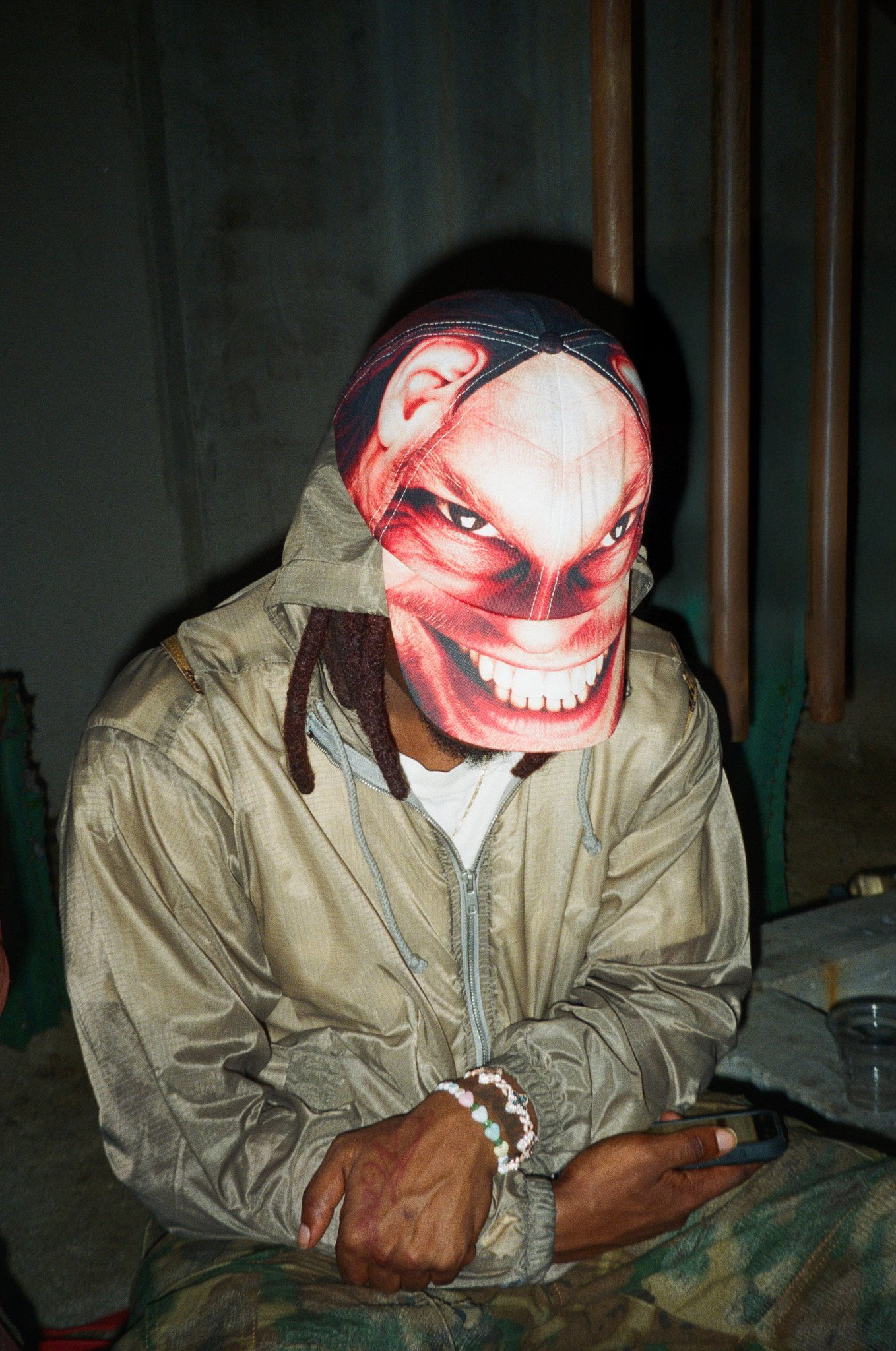 IAN CONNOR SPOTTED IN APHEX TWIN ALL OVER PRINT CAP (2025
